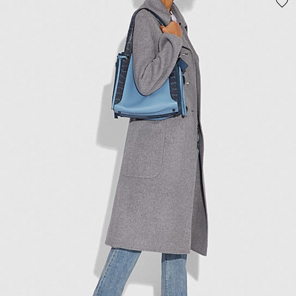 NWT: Coach Mixed Leather & Snake Harmony Carryall - Picture 5 of 12